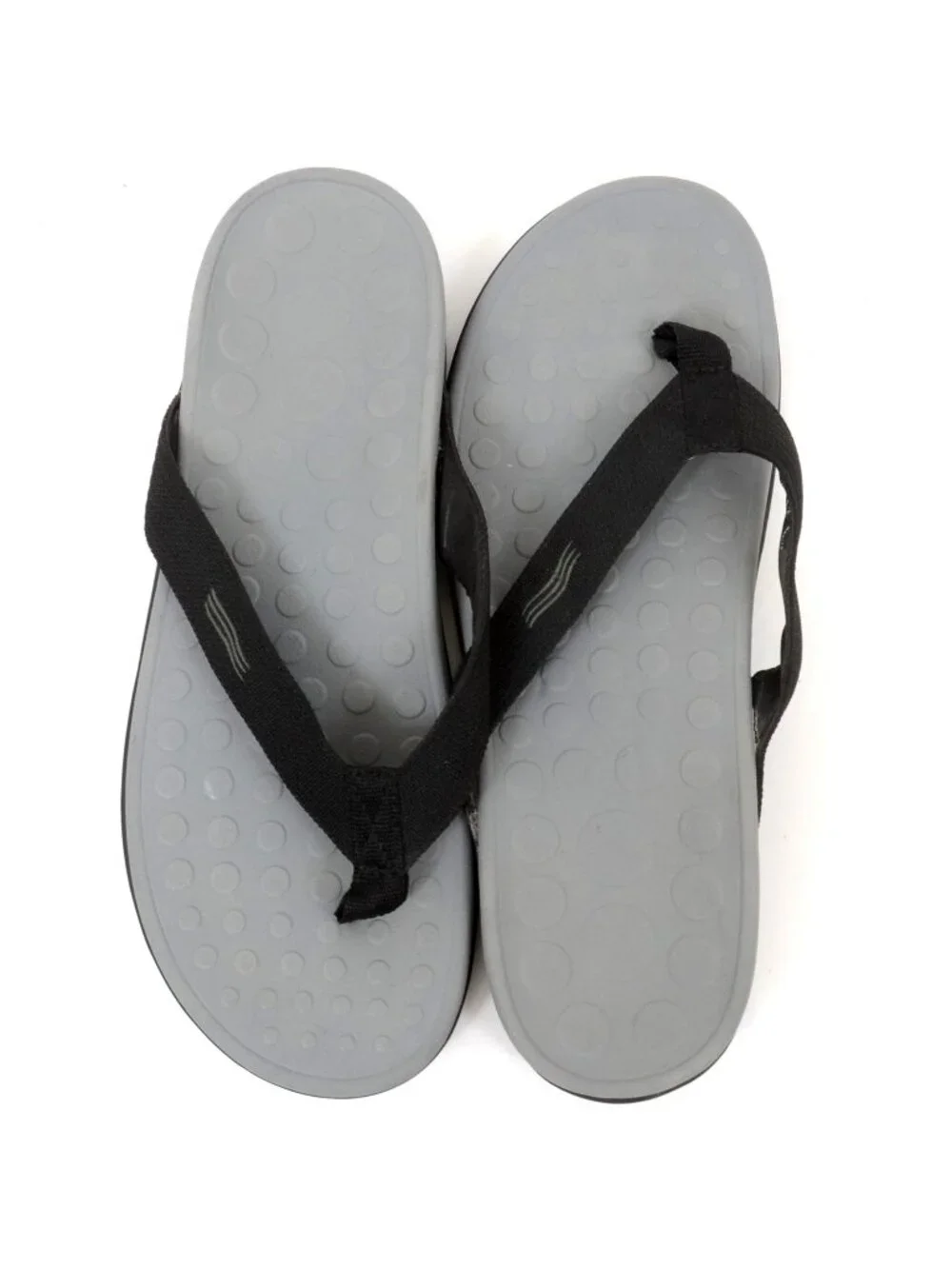 Vionic with Orthaheel Unisex Wave Orthatic Sandal Black Women 12 / Men 11 Black